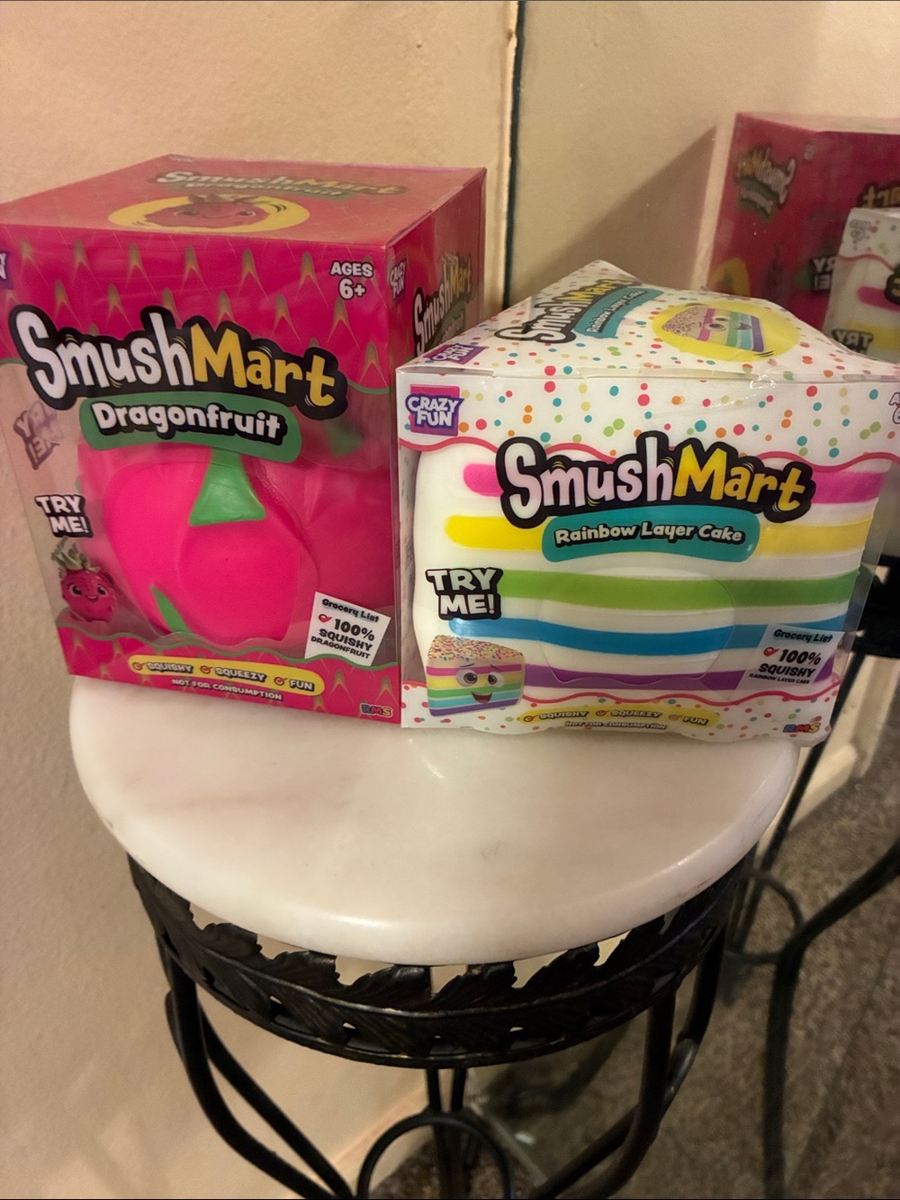 Smushmart Dragonfruit & Rainbow Layered cake authentic squish combo